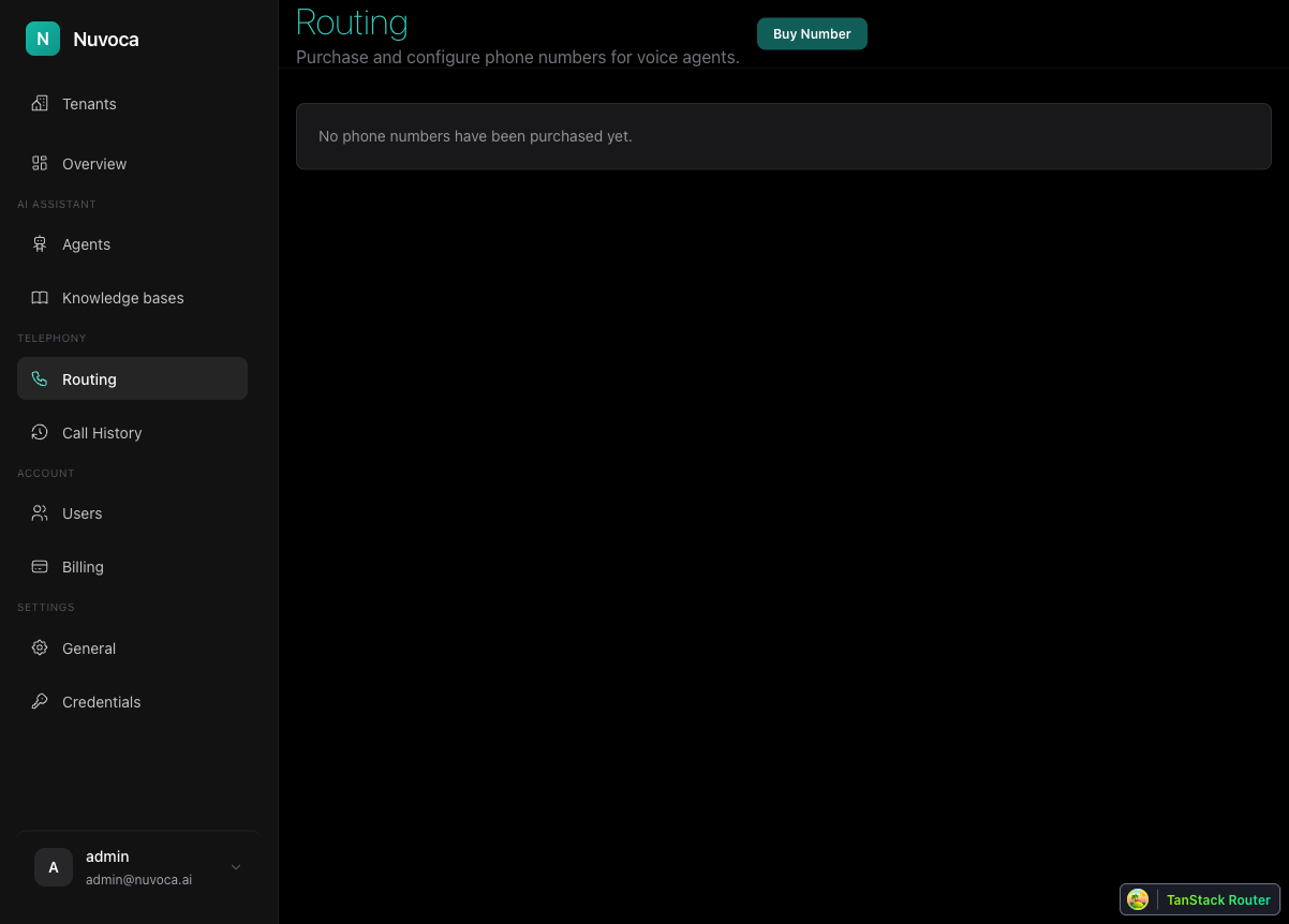 Routing - Empty State